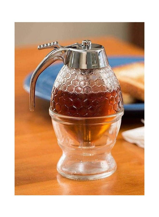 Glass Honey Dispenser For Distillation And Preservation Of Honey Clear