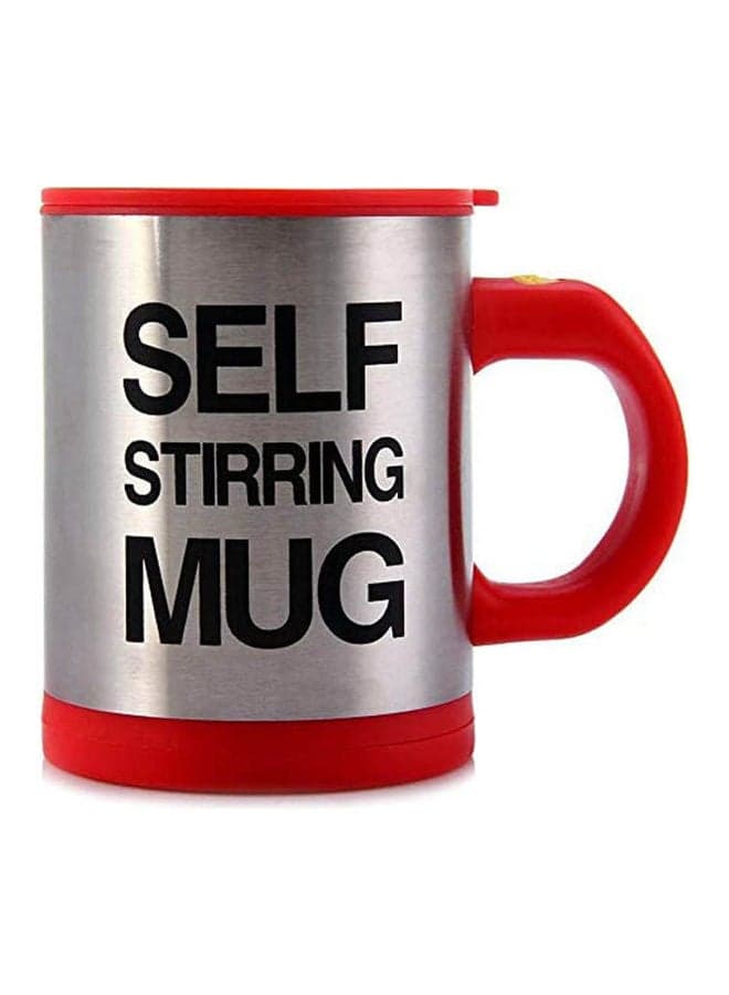 Automatic Electric Self Stirring Mug Coffee Mixing Drinking Cup Stainless Steel Red