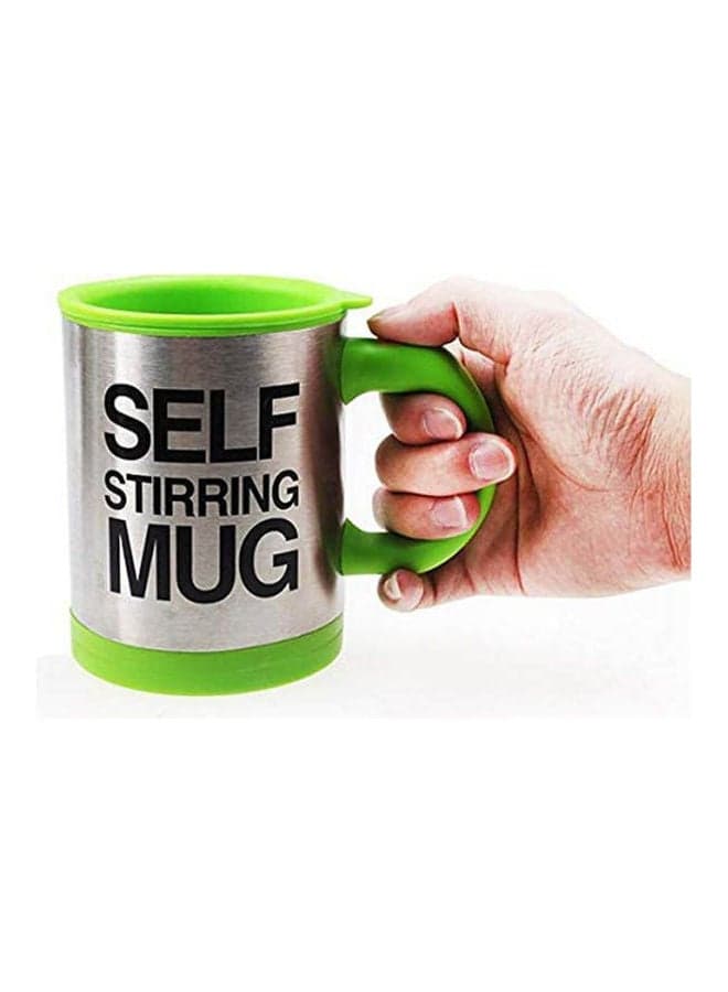 Automatic Electric Self Stirring Mug Coffee Mixing Drinking Cup Stainless Steel Green