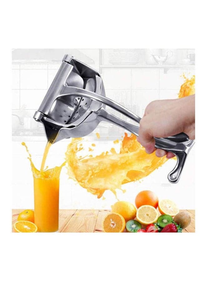 Manual Hand Press Juicer Squeezer Citrus Lemon Silver