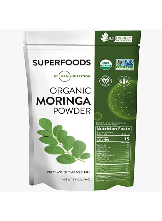 Raw Organic Moringa Leaf Powder Dietary Supplement