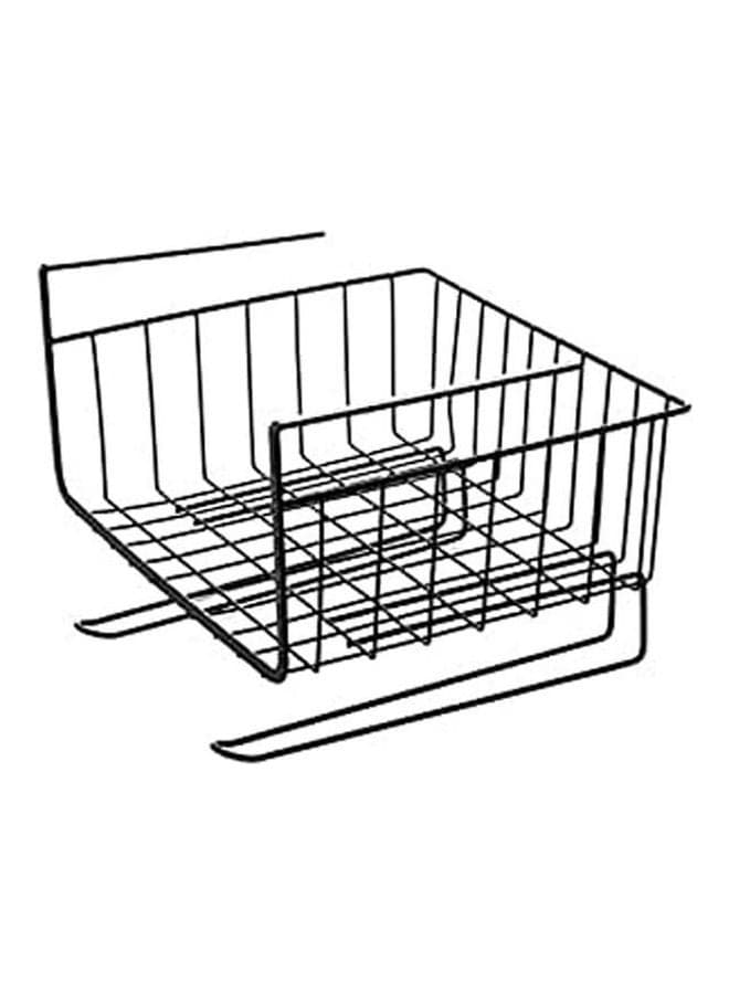 Simple Houseware Under Shelf Basket Rack Black