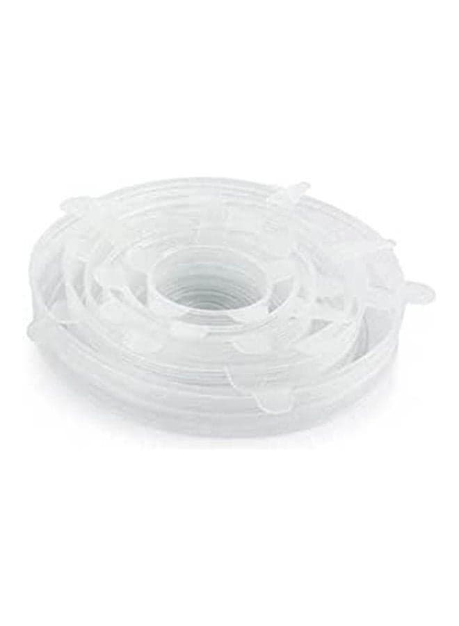 Lid Kitchen Home Silicone Stretch Lids Durable & Expandable Reusable Food Saver Covers Kitchen Pan Spill Lid Stopper Cover 6Pcs/Set Clear