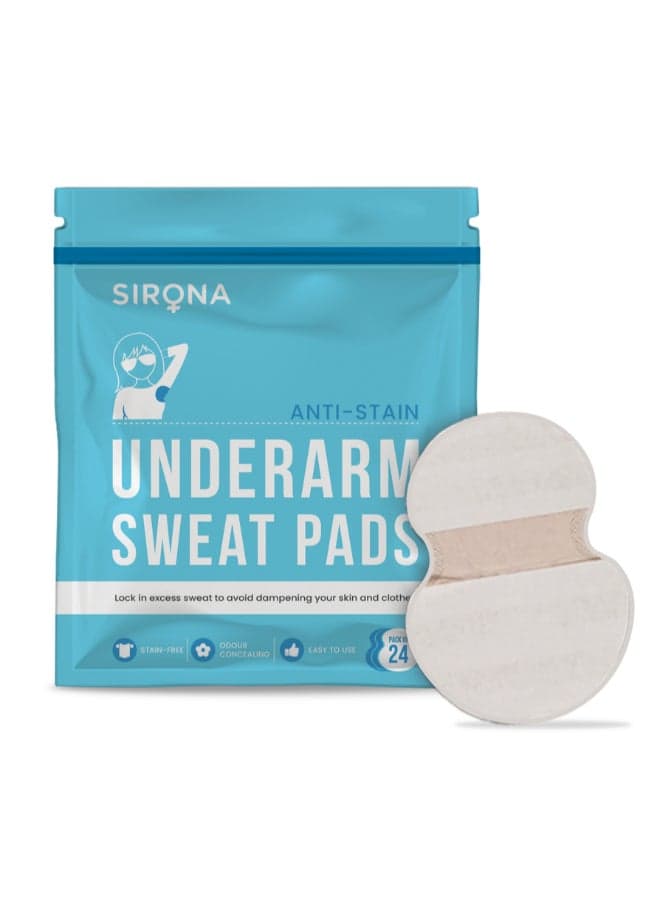 Pack Of 24 Underarm Sweat Pads White