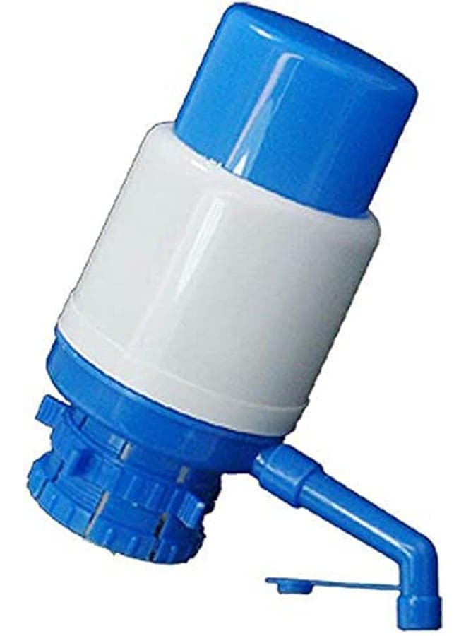 5 Gallon Bottled Drinking Water Hand Press Manual Pump Dispenser Blue