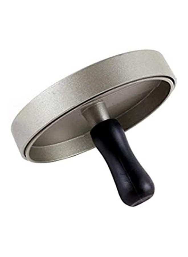 Hamburger Meat Beef Grill Round Shape Burger Press Silver