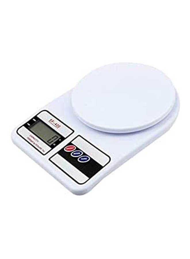 Electronic Digital Kitchen Scale 10Kg White