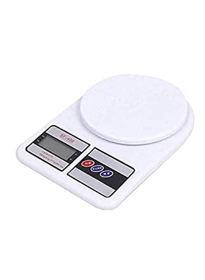 Electronic Digital Kitchen Scale 10Kg White