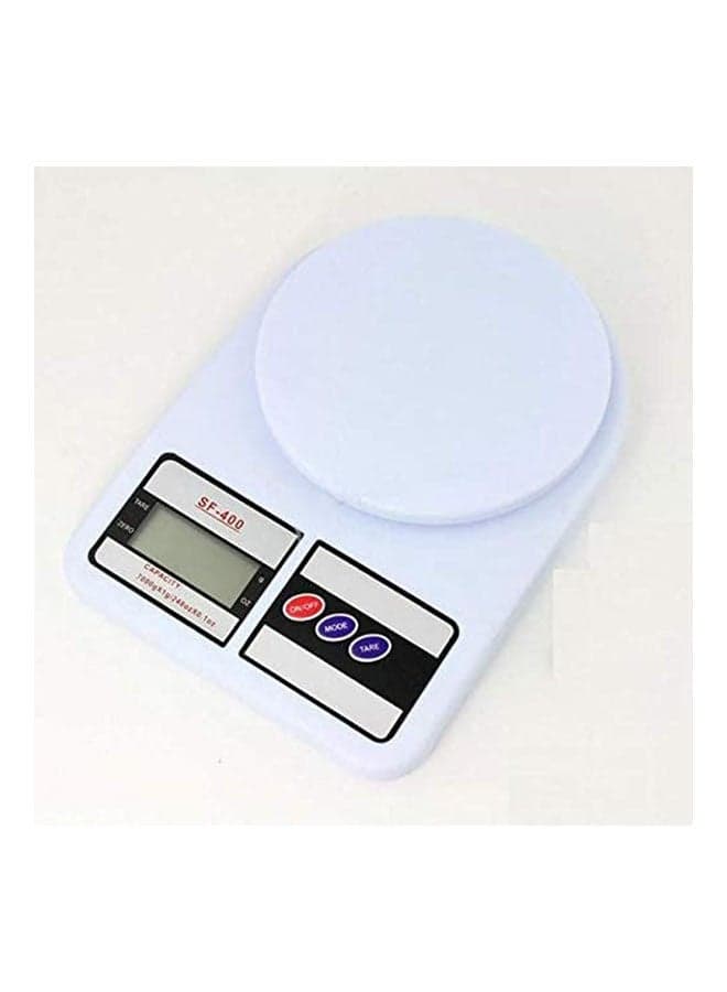Digital Kitchen Scale Weighing 1G To 7Kg White