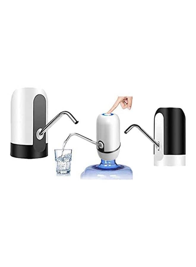 Rechargable Wireless Auto Electric Gallon Bottled Drinking Water Pump Dispenser Switch Electric Water Drinking 0328Z44L3YG Silver