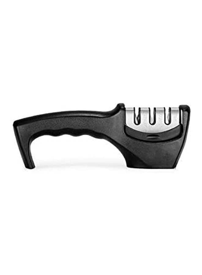 Grip 3 Stage Knife Sharpener Black