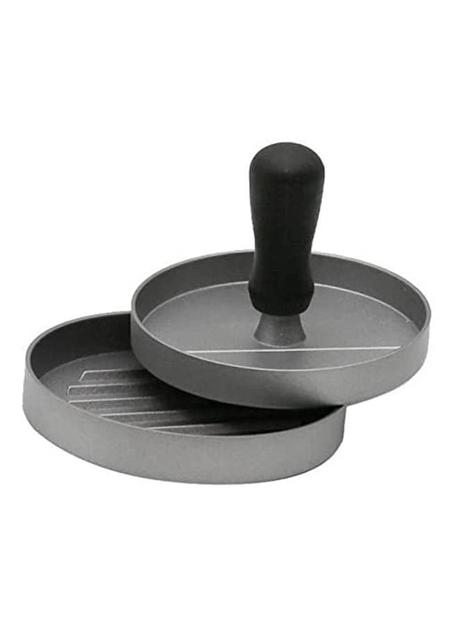 1 Set Round Shape Hamburger Press Alloy Hamburger Meat Beef Grill Burger Press Patty Maker Mold Silver