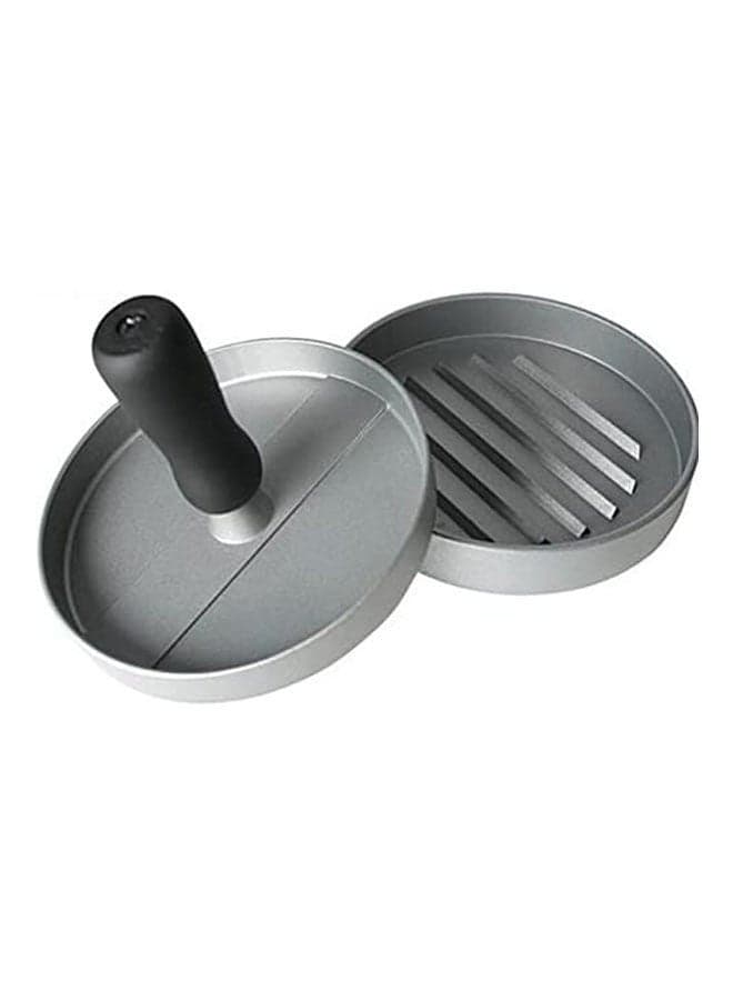 Manual Burger Press Mold Burger Maker Silver/Black
