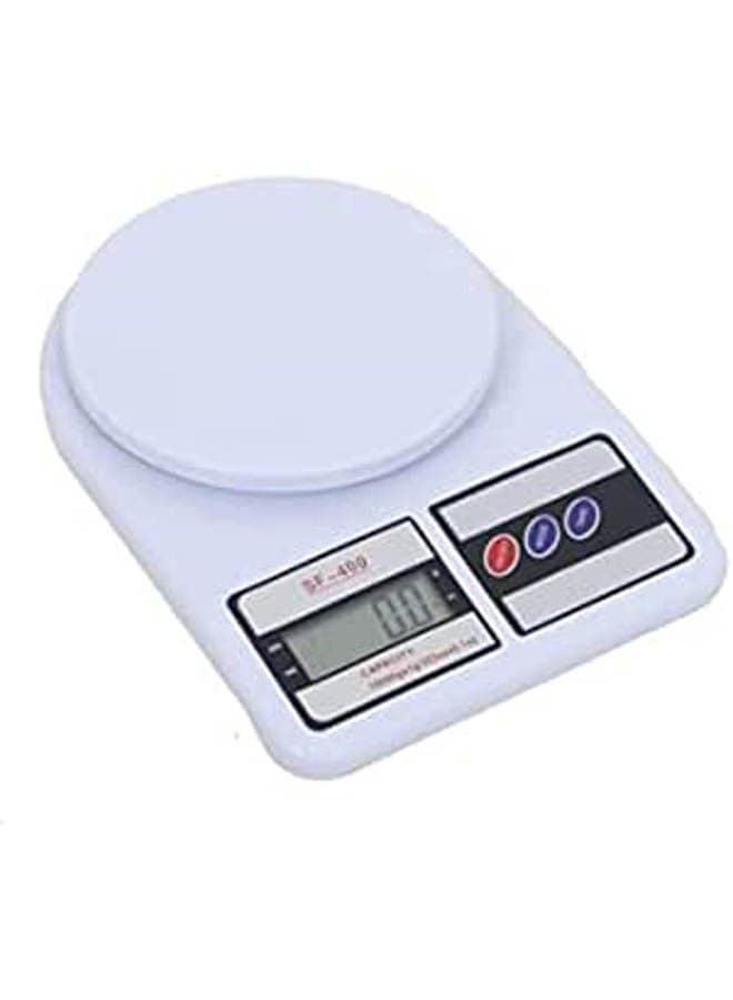 Digital Kitchen Scale Weighing 1G To 7Kg White