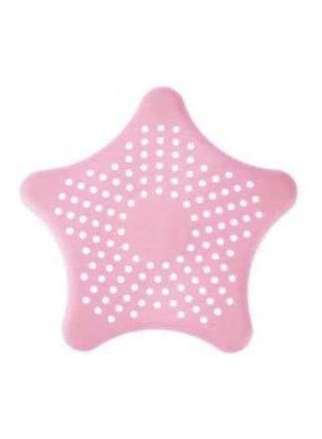 Silicone Water Drain Stopper For Kitchen And Bath Sinks Star Shape Pink