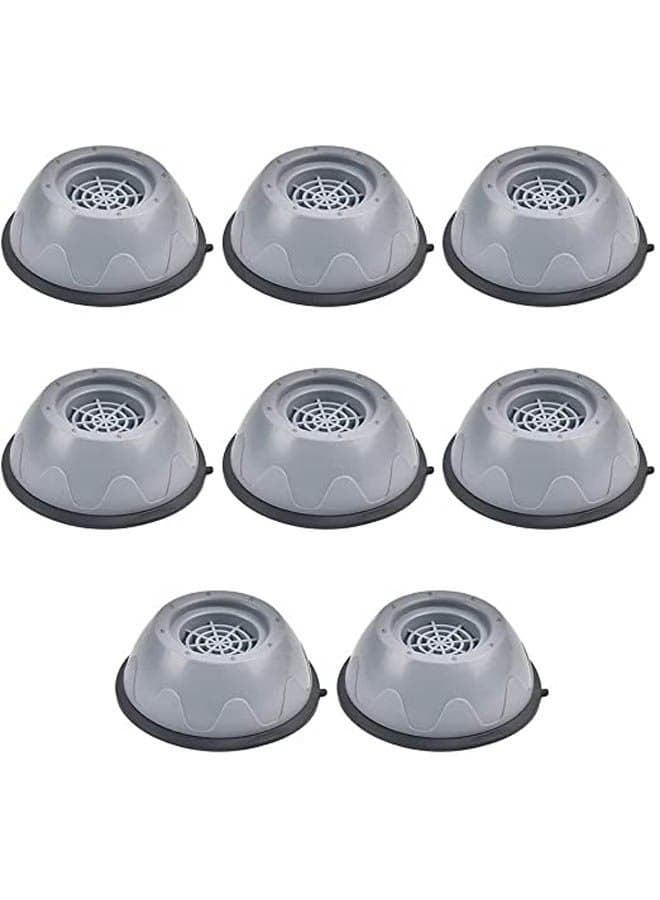 8 PCS Washing Machine Foot Pad Grey 4 X 10cm
