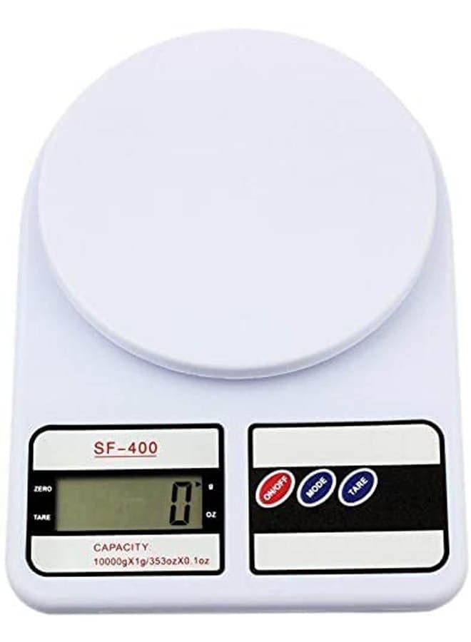 Electronic Kitchen Digital Weighing Scale 10 Kg White