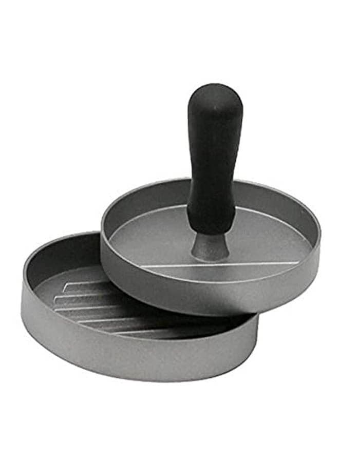 Round Shape Hamburger Press Alloy Hamburger Meat Beef Grill Burger Press Kitchen Food Mold Silver