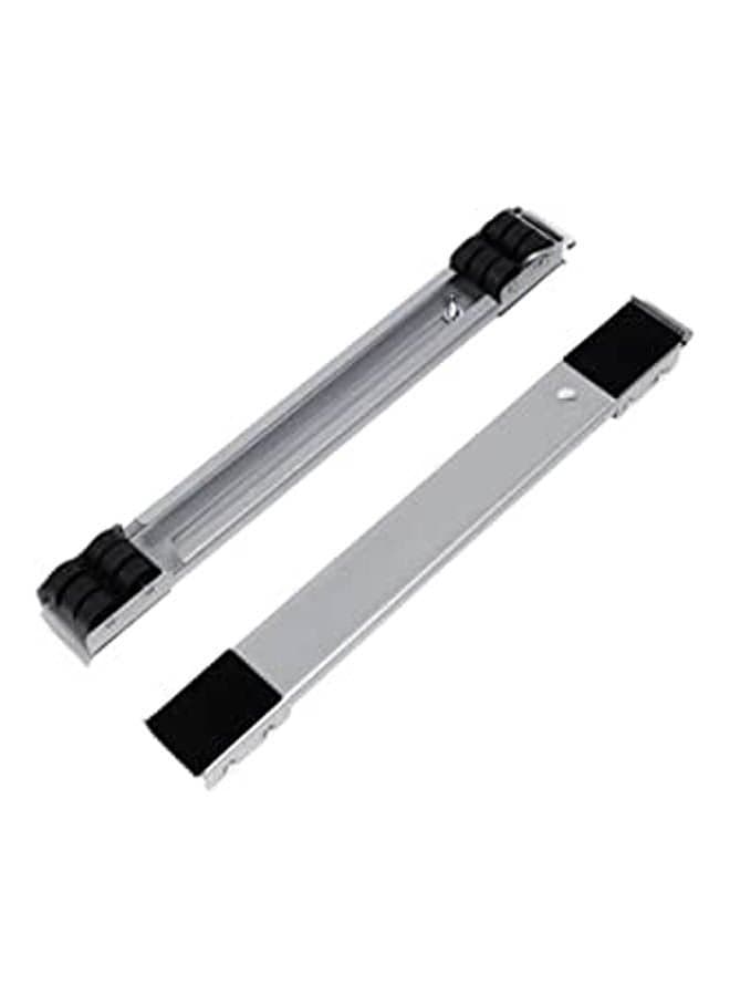 Washing Machine Base Stand Movable Multi-Functional Furniture Dolly Base For Washing Machine Dryer Refrigerator Appliance Silver 45x5cm