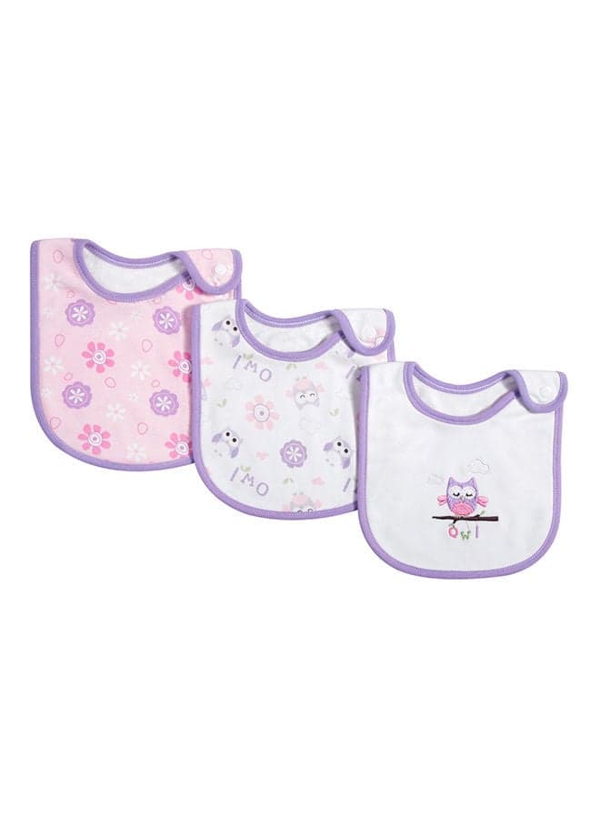 3-Piece Printed Bib Set