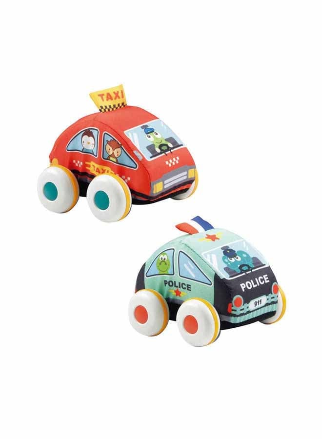 2-Piece Pullback Cloth Car Set 11.5x29x11.5cm