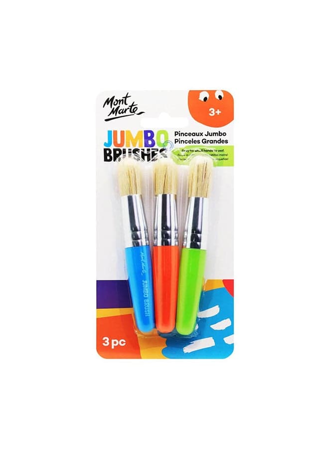3-Piece Kids Chubby Brushes Multicolour