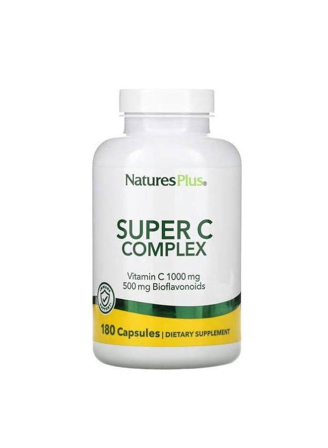 Super C Complex Dietary Supplement - 180 Capsules