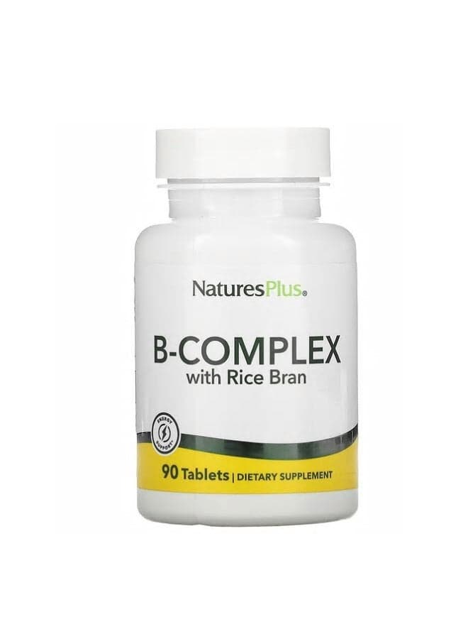 B-Complex With Rice Bran Dietary Supplement - 90 Tablets