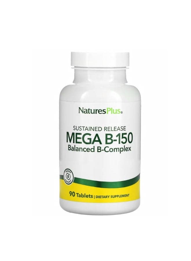 Mega B-150 Balanced B-Complex Dietary Supplement - 90 Tablets