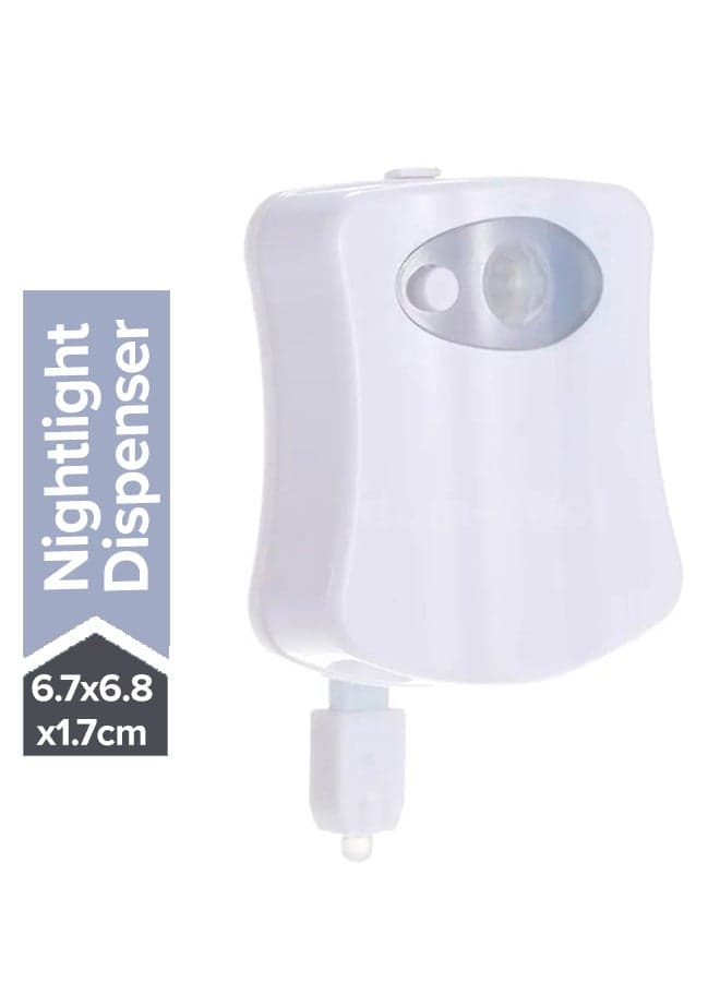 LED Toilet Nightlight Dispenser 6.7x6.8x1.7centimeter