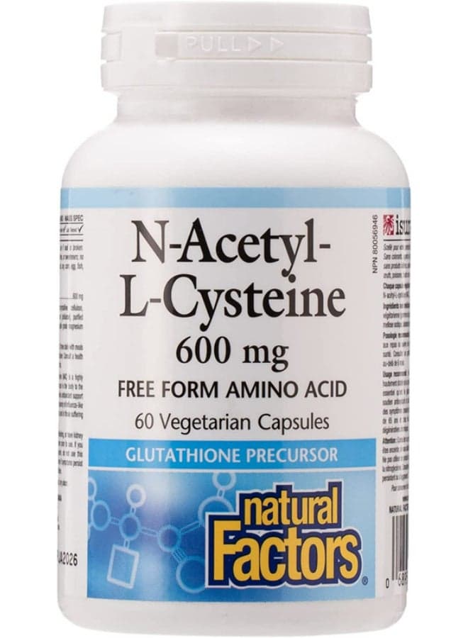 N-Acetyl-L-Cysteine Dietary Supplement 600 mg - 60 Capsules