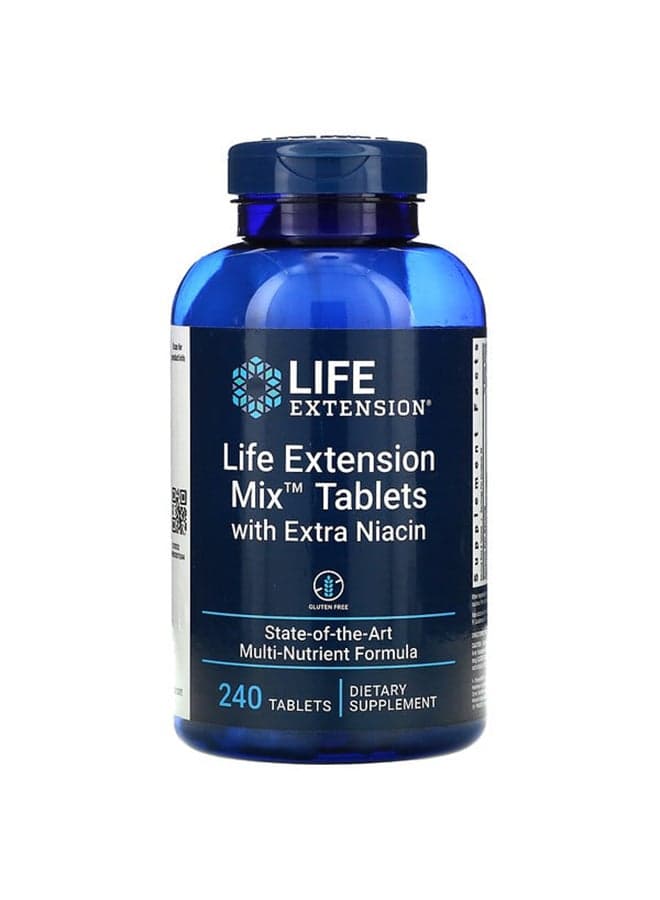 Mix With Extra Niacin Dietary Supplement - 240 Tablets