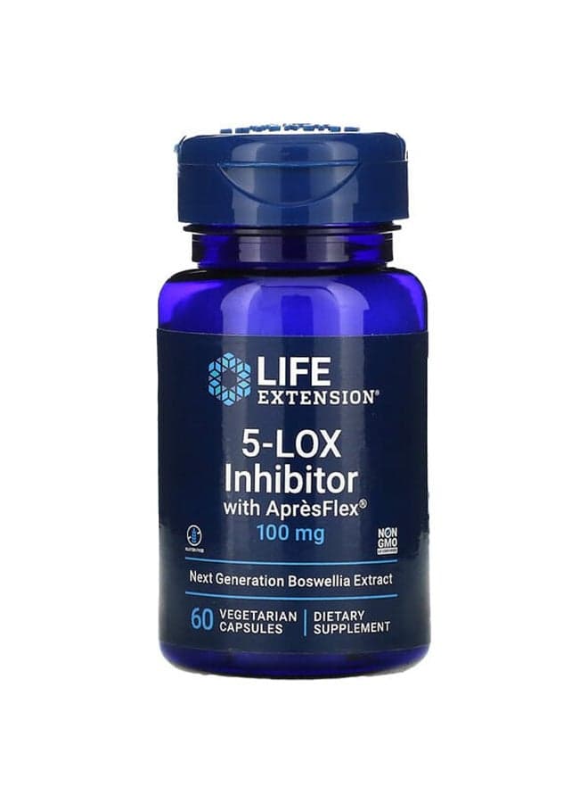 Pack Of 3 5-Lox Inhibitor With Apresflex Dietary Supplement 100mg - 60 Capsules