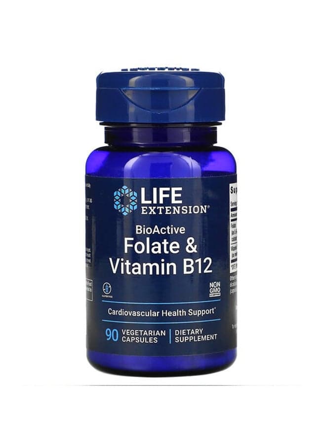 BioActive Folate And Vitamin B12 - 90 Vegetarian Capsules
