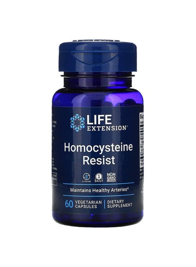 Homocysteine Resist Dietary Supplement - 60 Vegetarian Capsules