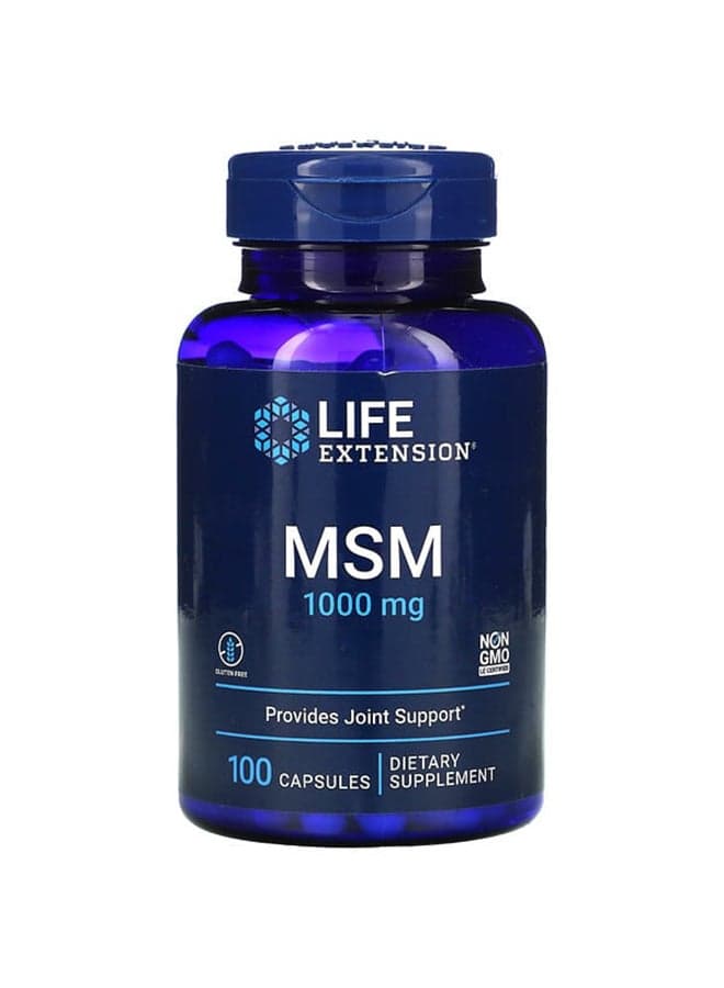 MSM 1000 mg - 100 Capsules