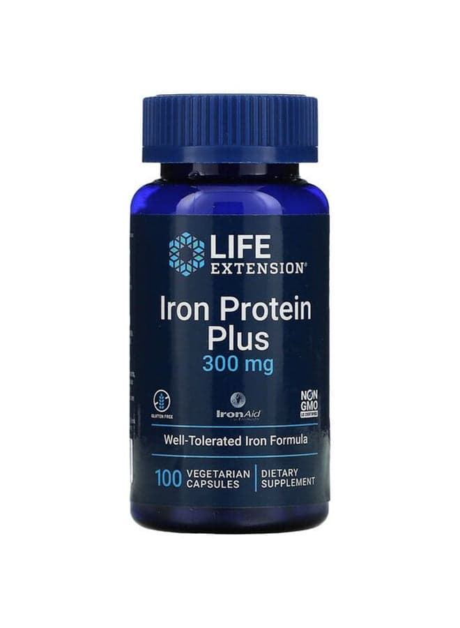 Iron Protein Plus Dietary Supplement 500 mg - 100 Capsules