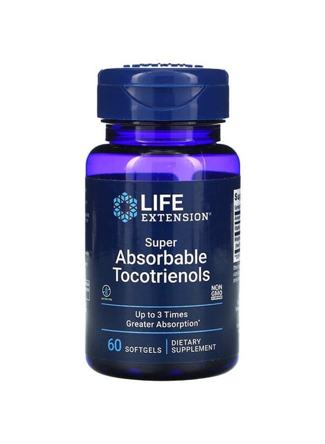 Super Absorbable Tocotrienols Dietary Supplement - 60 Softgels
