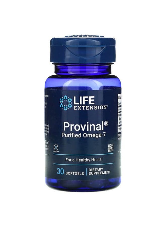Provinal Purified Omega-7 Dietary Supplement- 30 Softgels