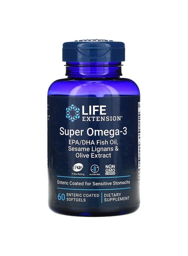 Omega Foundations Super Omega-3 - 60 Enteric Coated Softgels