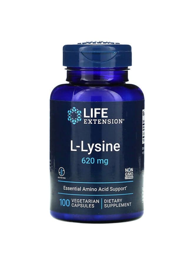L-Lysine Essential Amino Acid Support - 100 Capsules
