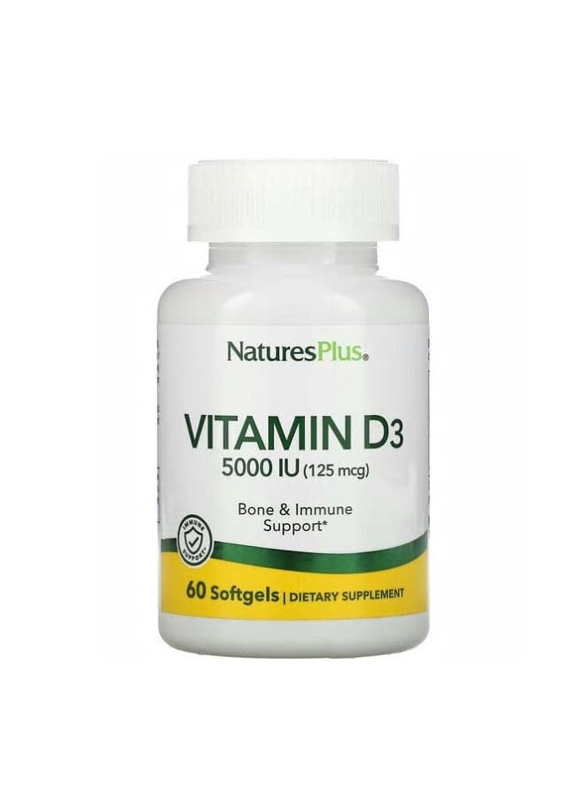 Vitamin D3 5000 IU - 60 Softgels