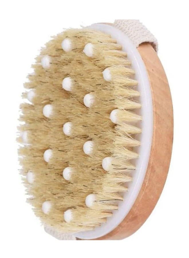 Exfoliating Bath Back Scrubber Beige/White
