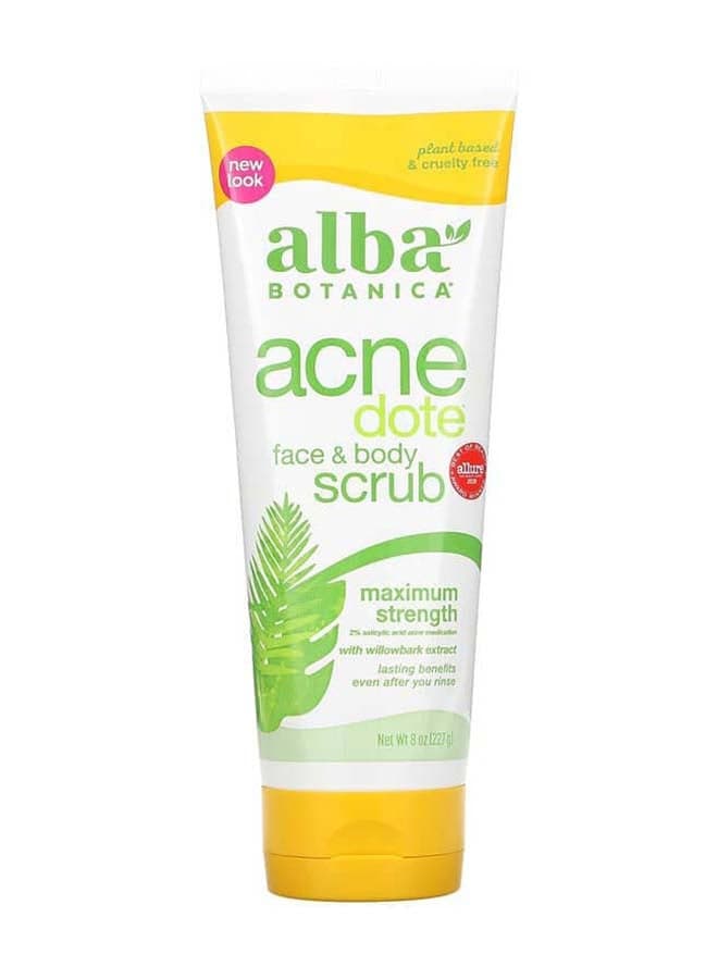 Acnedote Maximum Strength Face And Body Scrub