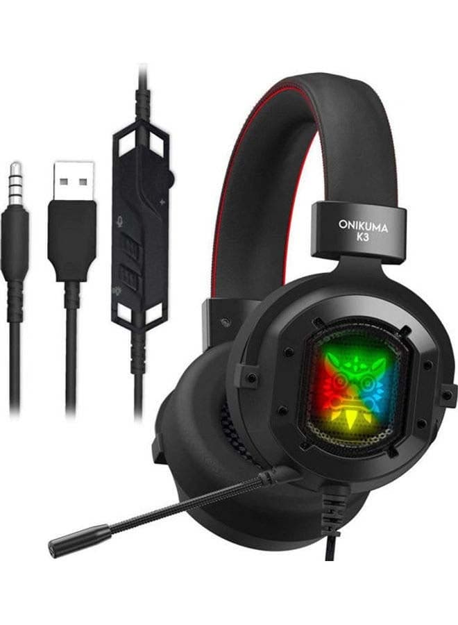 K3 Stereo Gaming Headset For Xbox One PC PS4 -wired