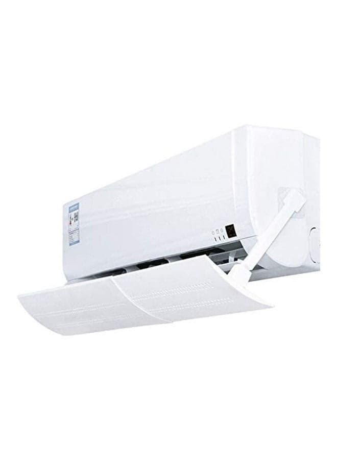 Adjustable Air Conditioner Cover Anti Direct Wind Deflector J280 White