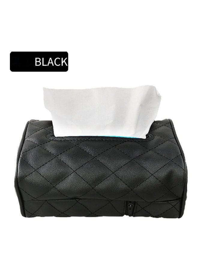 Elegant Car Chair Back Mounted Creative Tissue Holder Leather Case