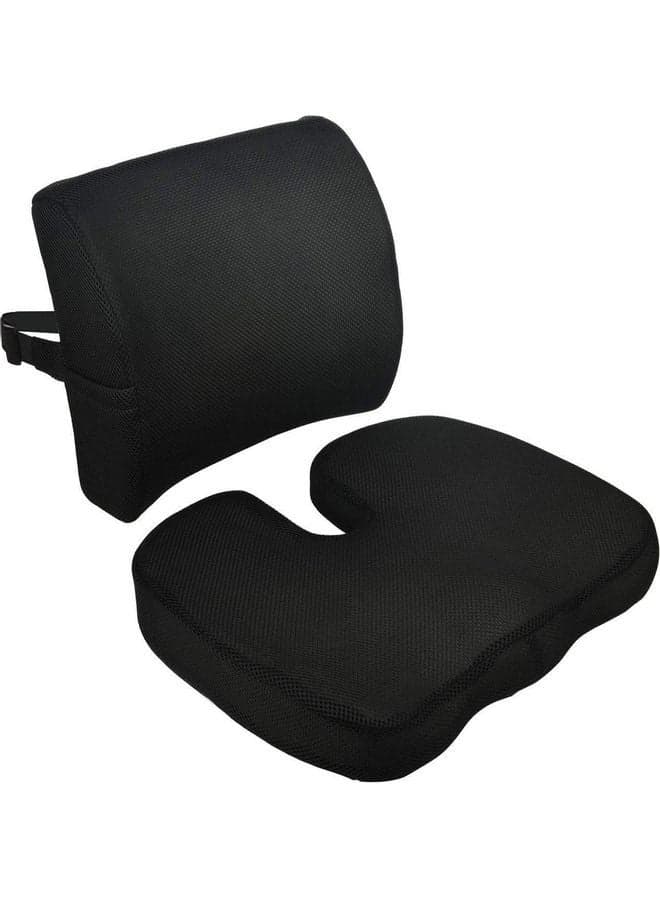 Seat Cushion And Lumbar Support Pillow