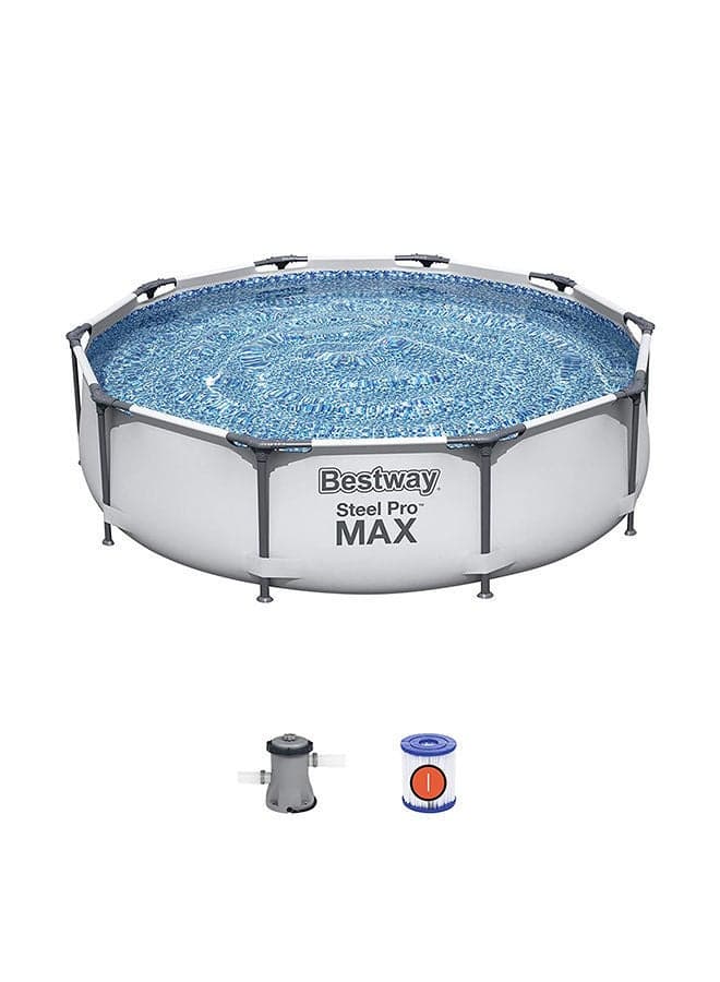 Inflatable Steel Pro Max Swimming Pool With Accessories 305x305x76cm