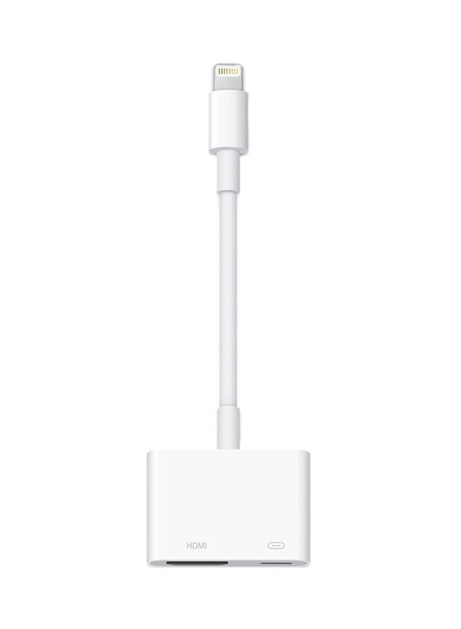 Lightning To HDMI Digital AV Adapter Cable White